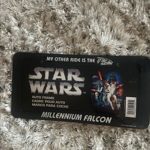 Chromat Star Wars Millennium Falcon License Plate Frame - Black and White